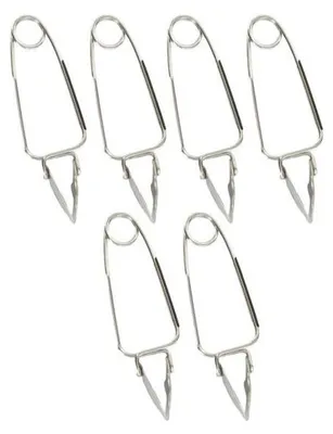 Image de Lot de 6 pinces a escargots - FACKELMANN - Acier inoxydable