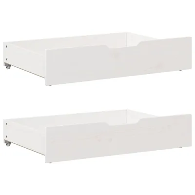 Obrázek produktu pro Zásuvky pod postel 2 ks bílé 80 x 55 x 17 cm masivní borovice