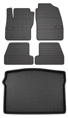 Obrázek produktu pro Gumové autokoberce SolidPRO + vana kufru pro: Ford Focus MK2 2005-2011 hatchback 5 ks