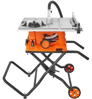 Immagine prodotto di Sega circolare da tavolo 1800W - Con sega da tavolo Ø254mm 4800rpm - Altezza di taglio 85mm a 90° - 55mm a 45° taglio obliquo - Arresto angolare -60˚/60˚ - Perfetta per il taglio del legno e i progetti di falegnameria fai da te.