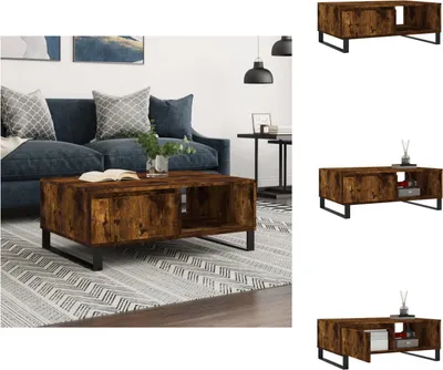Obrázok produktu pre vidaXL Konferenčný stolík údený dub 90x60x35 cm materiál na báze dreva - Konferenčné stolíky