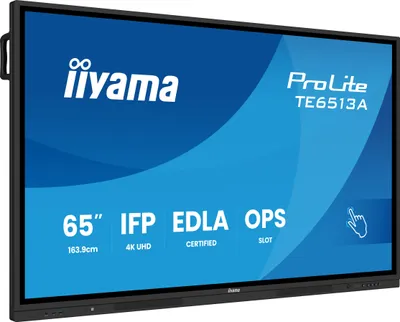 Immagine prodotto di IIYAMA 163.9cm(65") TE6513A-B1AG 16:9 Touch 2xHDMI+2xUSB-C (Speditionsversand)