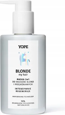 Produktbild von YOPE 2-in-1 Mask for Blonde and Lightened Hair Neutralizes Yellow Tones 300ml