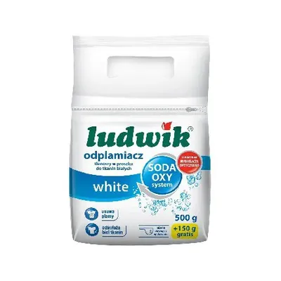 Ludwik Odplamiacz tlenowy w proszku do tkanin białych, 650g