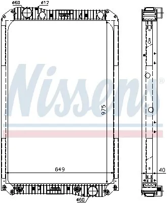 Produktbild von NISSENS 62571A Kühler Wasserkühler Motorkühler passend für MERCEDES-BENZ AXOR 2 AXOR