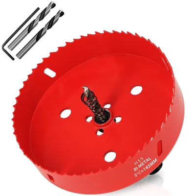 Obrázok produktu pre Kružková píla 100 mm, HSS M42, bimetalový vrták, pre drevo, plast, sadrokartón, oceľ