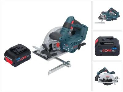 Image de Bosch GKS 18V-57-2 Professional Scie circulaire portative sans fil 18 V 165 mm Brushless + 1x batterie ProCORE 8,0 Ah - sans chargeur
