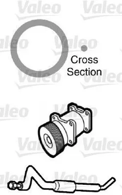 Produktbild von VALEO Dichtung Kühlmittelrohrleitung 509748 0,005kg