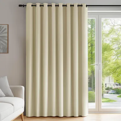 Immagine prodotto di Tenda oscurante con passanti, adatta per camerette, dimensioni 214x254 cm, color beige