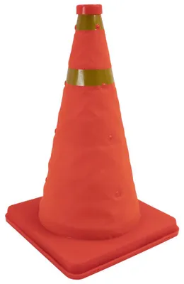 Obrázek produktu pro Skládací dopravní kužel Dönges, výška 700 mm, plně reflexní (dopravní kužel)