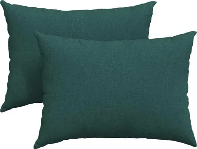 Zdjęcie produktu dla vidaXL Poduszki na sofę, 2 szt., tkanina, ciemnozielone, 70 x 50 cm