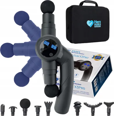 Produktbild von Massagepistole Rücken- und Körpermassager 25 W Massage Gun X3pro Herz Med