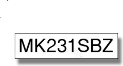 Produktbild von Original Brother MK-231SBZ Farbband multicolor 12mm x 4m - ersetzt Brother MK231SBZ Schriftband