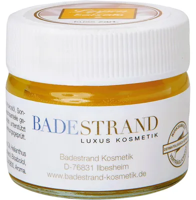 Produktbild von Badestrand Lippen-Balsam 15 ml - Natürliche Salbe, Glättend, Vanille