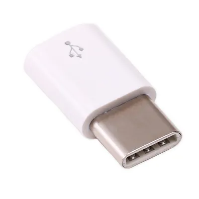 Produktbild von Adapter micro USB Buchse - USB Type C Stecker, weiß