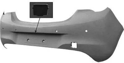 Produktbild von DIEDERICHS Heckstoßstange Stoßfänger Hinten für OPEL Corsa E Schrägheck (X15)