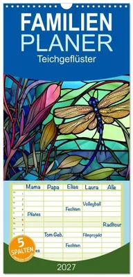 Produktbild von Familienplaner 2027 - Teichgeflüster mit 5 Spalten (Wandkalender, 21 x 45 cm) CALVENDO