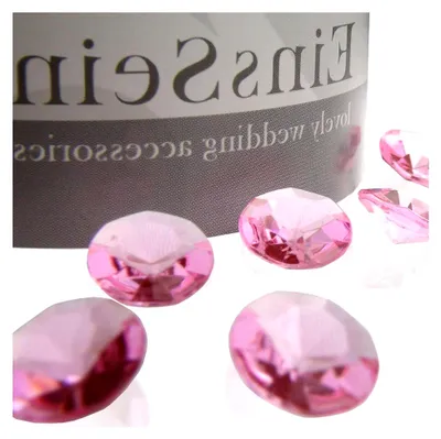 Produktbild von 100x Funkelnde Diamantkristalle Acryl 12mm rosa Dekosteine für Hochzeiten und TischNachbildungation