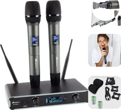 Obrázok produktu pre Súprava bezdrôtových ručných mikrofónov Audioport SU-740HH UHF