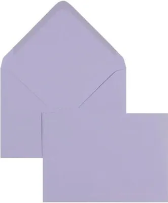 Produktbild von Briefumschläge 133x184mm 100g/qm gummiert VE=100 Stück lilac