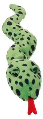 Produktbild von Bukowski Schlange Peter 25 cm grün/schwarz Plüschschlange