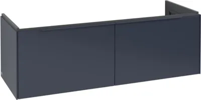 Image de Villeroy & Boch Subway 3.0 armoire sous lavabo, 2 tiroirs, lavabo au centre, 1272x429x478mm, C60102VQ