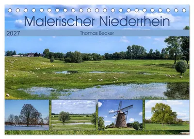 Produktbild von Malerischer Niederrhein (Tischkalender 2027 DIN A5 quer), CALVENDO Monatskalender