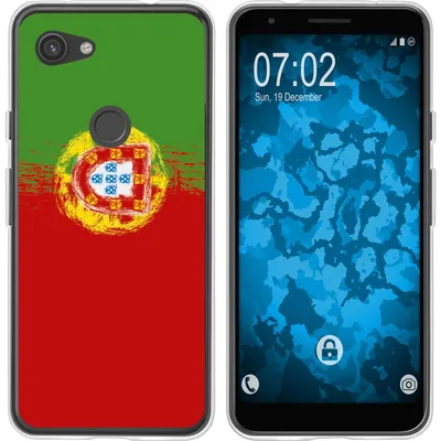 Produktbild von PhoneNatic Case kompatibel mit Google Pixel 3a Silikon-Hülle WM Portugal M8