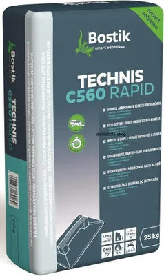 Produktbild von Bostik Technis C560 Rapid Schnell Estrich Fertigmörtel 25kg Sack