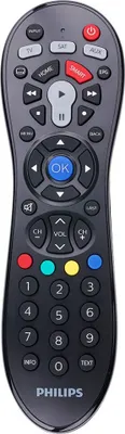 Produktbild von PHILIPS - Universal-Fernbedienung - SRP3013/10 - 3-in-1 - Lernfunktion - Umfangreiche IR-Code-Bibliothek - Smart TV