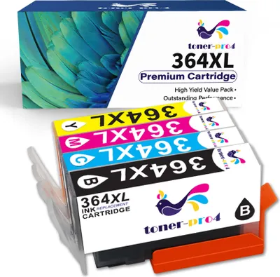 A box of toner cartridges with the cartridges themselves partially visible.
