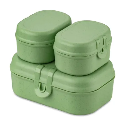 Zdjęcie produktu dla koziol 7151703 koziol Lunchboxen-Set Pascal Ready Mini grün, 1 Set