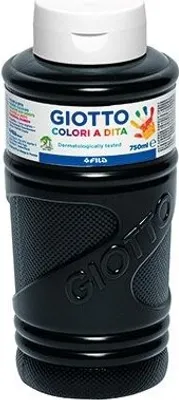 Produktbild von Giotto Fingerfarbe 750 ml Farbe schwarz
