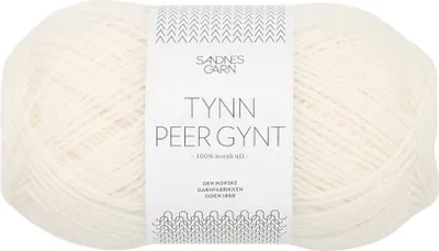 Produktbild von Sandnes Tynn Peer Gynt 50g - Norwegische Wolle 1002 creme