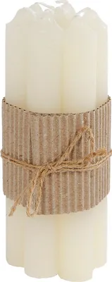 Image de Bougies en cire véritable, paquet de 7 - 16 cm - couleur : ivoire