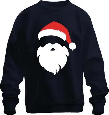 Produktbild von Santa Weihnachtsmann Weihnachtsoutfit - Weihnachten Weihnachtsgeschenk Christmas Uni Weihnachtspullover, Navy, 3XL