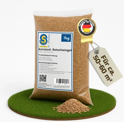 Produktbild von Bestellartikel kurzausl. Rotschwingel festuca rubra trichophylla 1kg