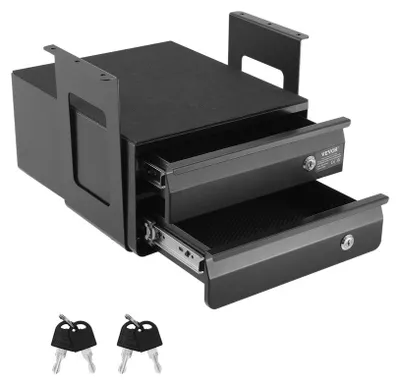 Productafbeelding van Bureaulade Afsluitbaar - Zwart Staal - 365x335x250 mm
