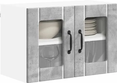 Produktbild von "2026 CLORIS" Küchenschrank Beton Grau 60 x 31 x 40cm Holzwerkstoff - Einfache Montage765178 - Küchenschränke