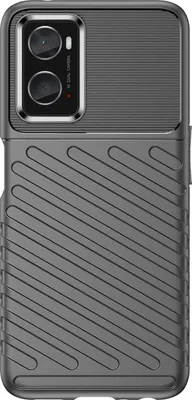 Image de Cazy Coque en Silicone Compatible avec Oppo A76 - TPU Protection Étui - Noir