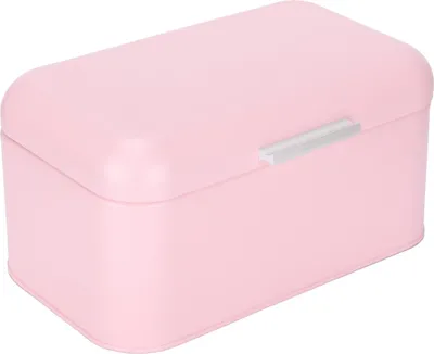 Image de Boîte de rangement pour pain en fer rose NonToxic Retro Household Kitchen Storage Case