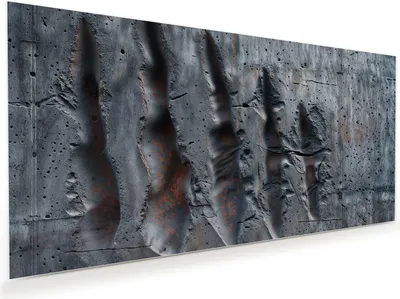 Produktbild von Glasbild 60x30cm in XXL für Wohnzimmer, Schlafzimmer Motiv Strukturiertes Muster