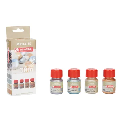 Produktbild von Talens Metallic-Farbset - Art Creation Special 4 Farben 30 ml
