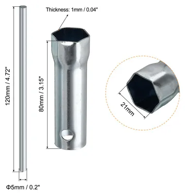 Produktbild von 2 Stš¹ck 21mm Universal Ignition Zš¹ndkerzenschlš¹ssel Steckschlš¹sseleins?tze Ersatz