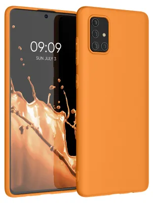 Produktbild von kwmobile Handyhülle für Samsung Galaxy A71 Hülle - TPU Case - Kabelloses Laden - Schutzhülle Cover in Fruity Orange