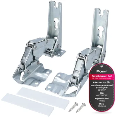 Produktbild von McFilter 2 Kühlschrank-Scharniere kompatibel mit AEG Bosch Miele Siemens