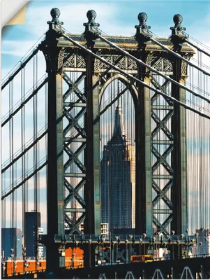Produktbild von ARTland Wandbild, selbstklebend New York Manhattan Bridge I Größe: 45x60 cm