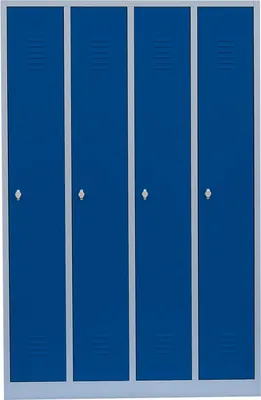 Produktbild von Spind Garderobenschrank Stahlschrank Metallschrank Kleiderspind 4 Abteile 510141