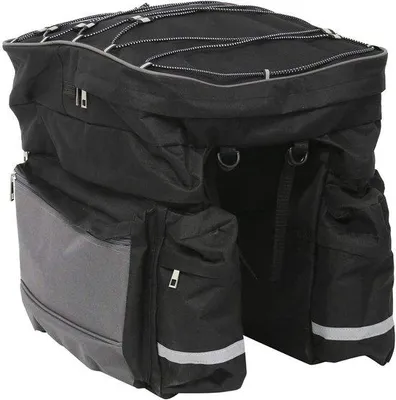 Image de Sacoche de vélo imperméable, sacoche de vélo de grande capacité, sacoche de vélo 3 en 1 pour le cadre, sacoche de voyage pour vélos de randonnée