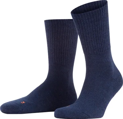 Image de FALKE Chaussettes de sport unies - Walkie Light, chaussettes de trekking et de randonnée, bleu uni 39-41